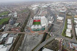 Old Trafford aerial shots