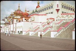 Facade overview of Donald Trump's Trump Taj Mahal casino & hotel resort. (Photo by Joe Schilling/Time Life Pictures/Getty Images)